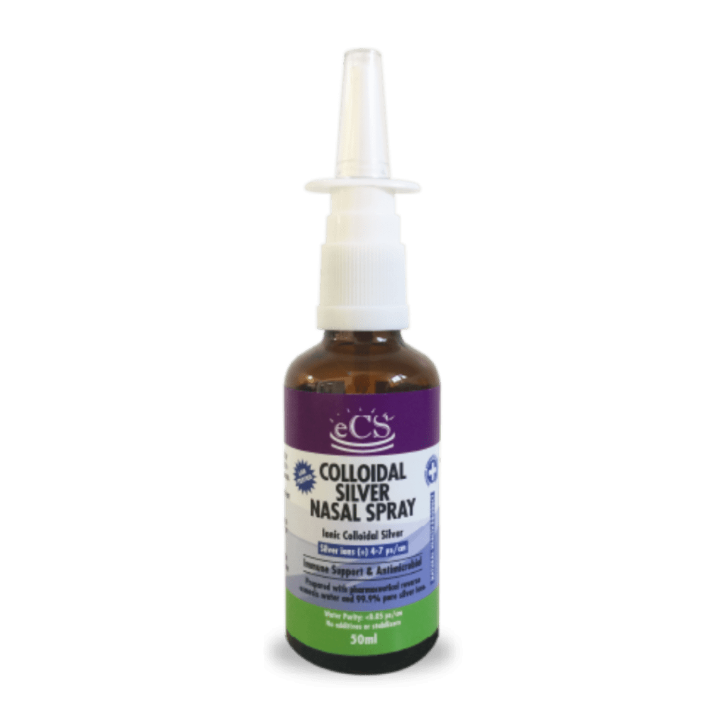 Colloidal silver nasal spray